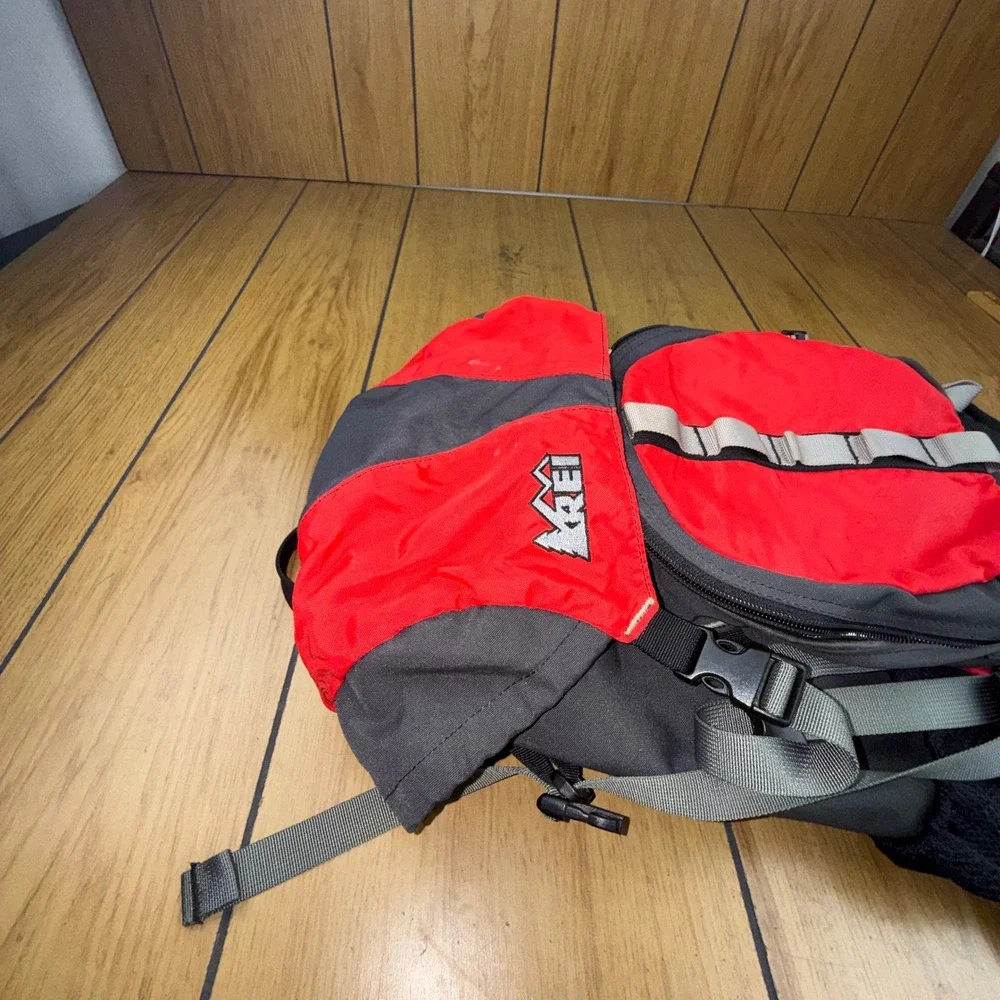 REI Half Dome Backpack Red Grey Hiking Daypack Small